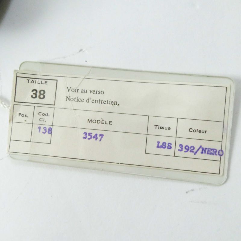 Celine Rare Old Celine Triomphe Chain Pattern Lame Long Sleeve Shirt Black