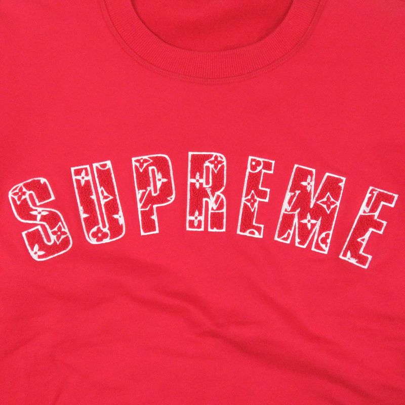 Louis Vuitton×supreme Louis Vuitton×supreme Cotton Monogram Arch Logo Sweatshir