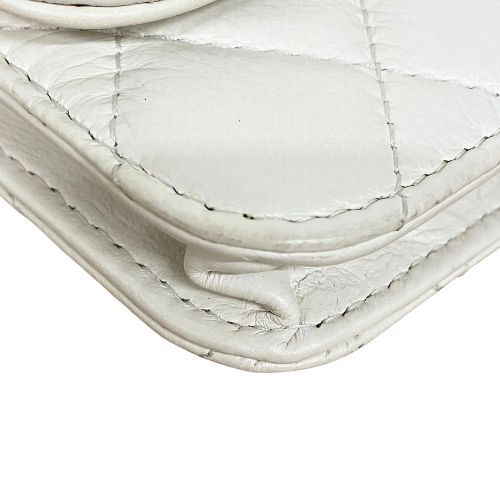 Chanel Shoulder Bag Minimato Pearl White