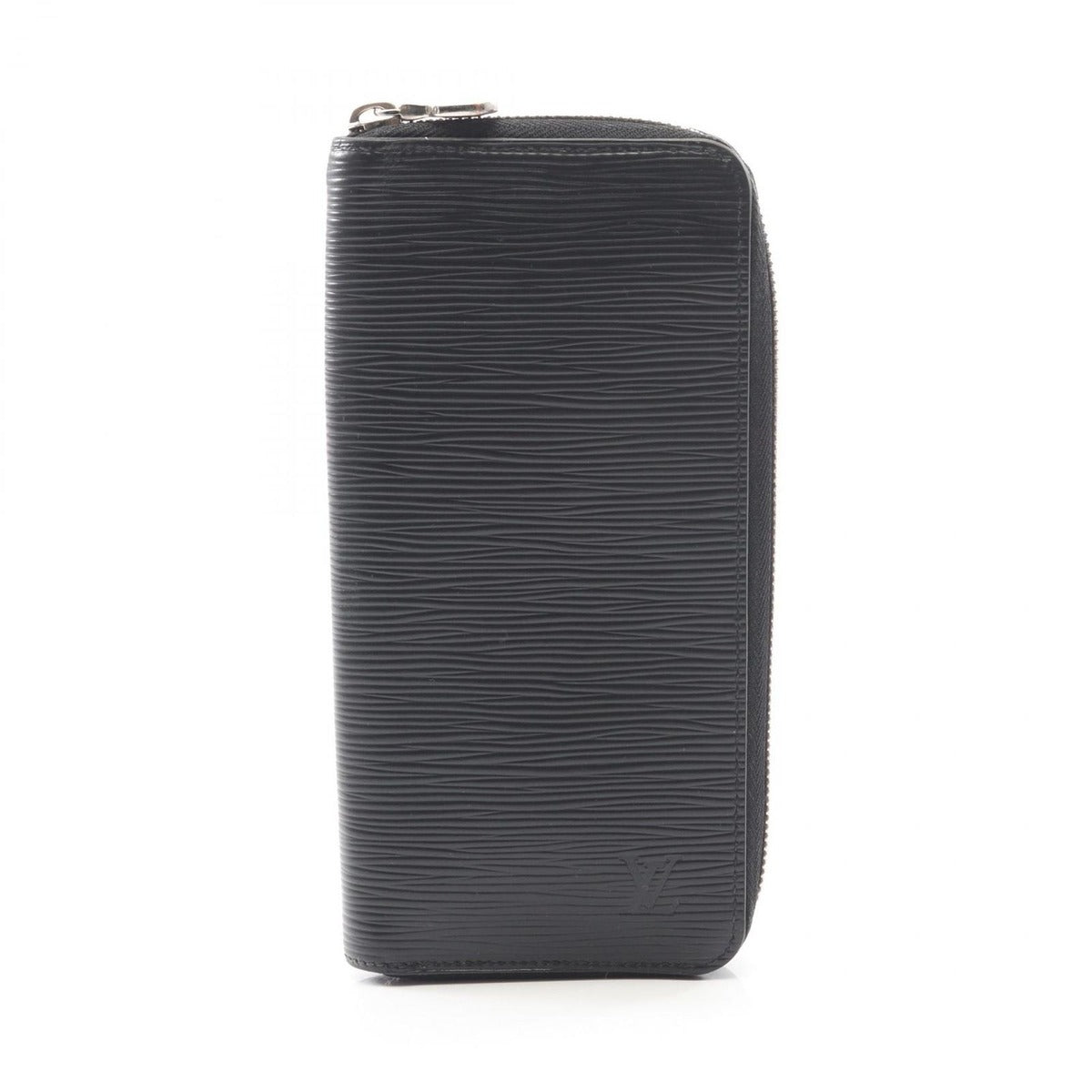 Louis Vuitton Round Wallet Zippy Vertical Noir Black Leather