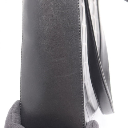 Chanel Tote Bag Chocolate Bar Black Lambskin Choco — view 10
