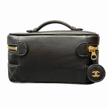 Chanel Bicolone Vanity Cosmetic Pouch Bag Handbag Women