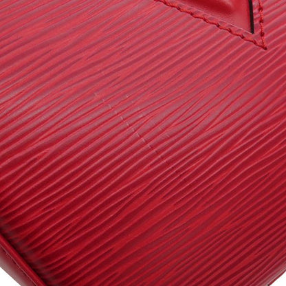 Louis Vuitton Shoulder Bag Voltaire Epi Leather Castilian Red Gold Hardware Red