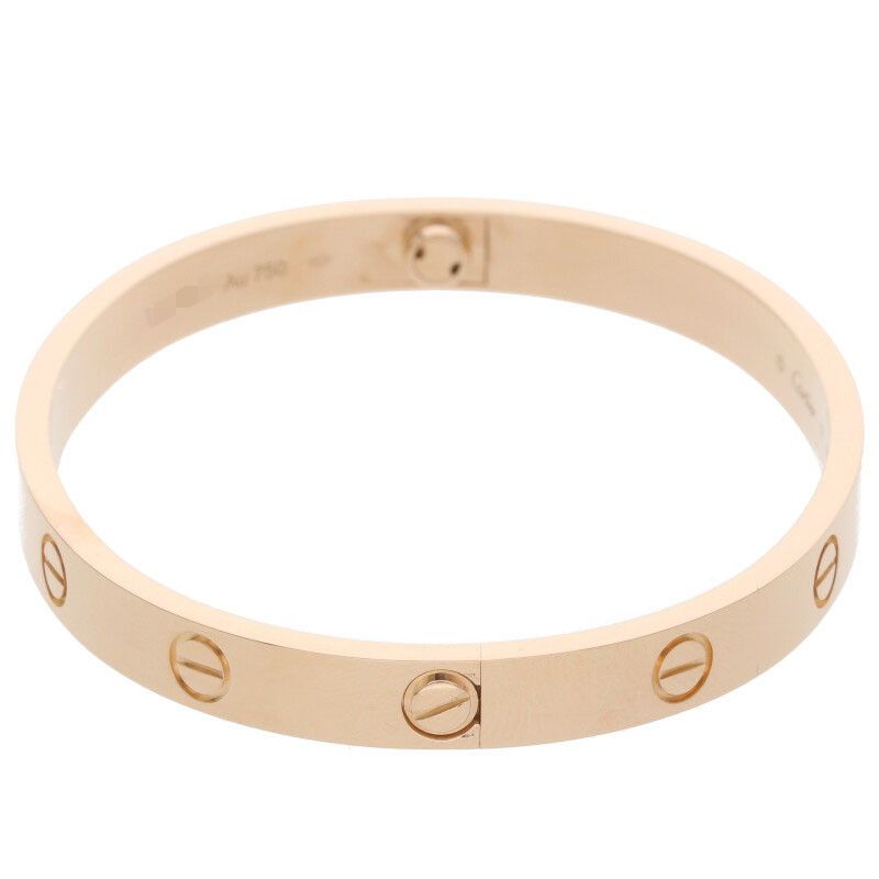 Cartier LOVE Bracelet Love Bracelet 18K Pink Gold Love Bracelet Men's 17