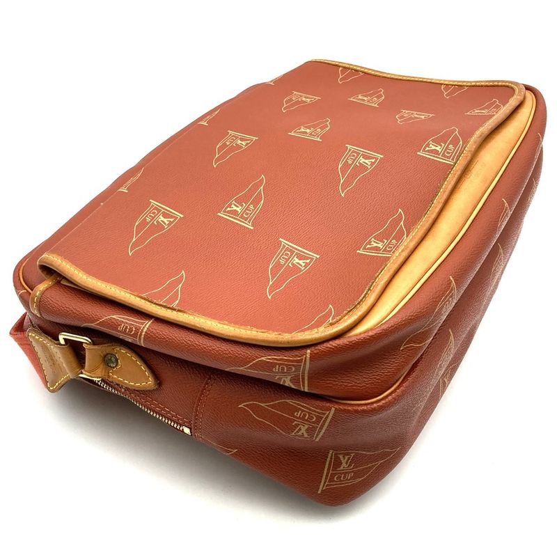 Louis Vuitton M80028 Vuitton Cup Calvi Shoulder Bag PVC Leather Orange Pvc/leath