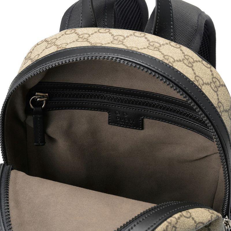 Gucci Backpack Sac GG Supreme Beige/black