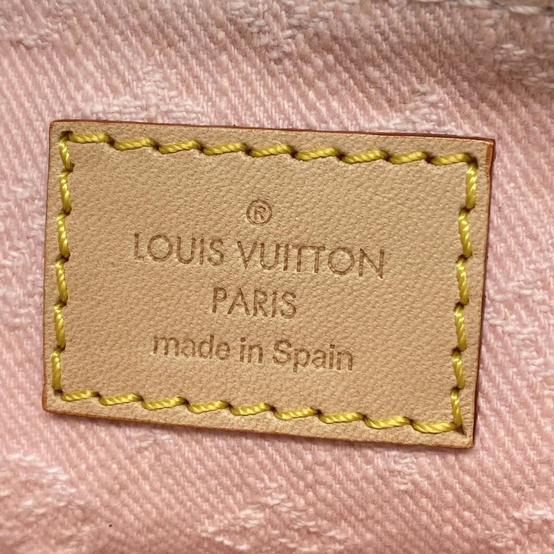 Louis Vuitton Shoulder Bag Monogram Denim Pochette Liv M14159 Washed Pink