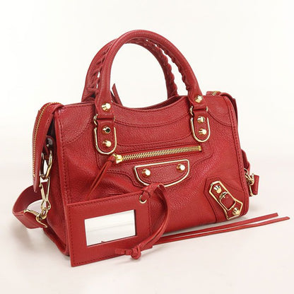 Balenciaga Classic Mini City 390160 Handbag Leather Women