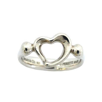 Tiffany & Co Ring Open Heart 925 Sterling Silver — view 2
