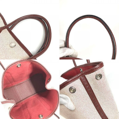 Hermes Handbag Garden Party TPM Garden Party TPM Toile Ash Wine Red