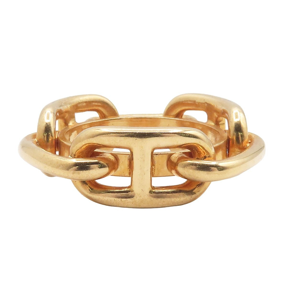Hermes Legato Gold Chaine D'ancre Scarf Ring — view 2