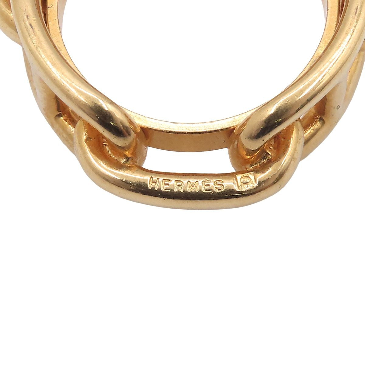Hermes Legato Gold Chaine D'ancre Scarf Ring — view 4