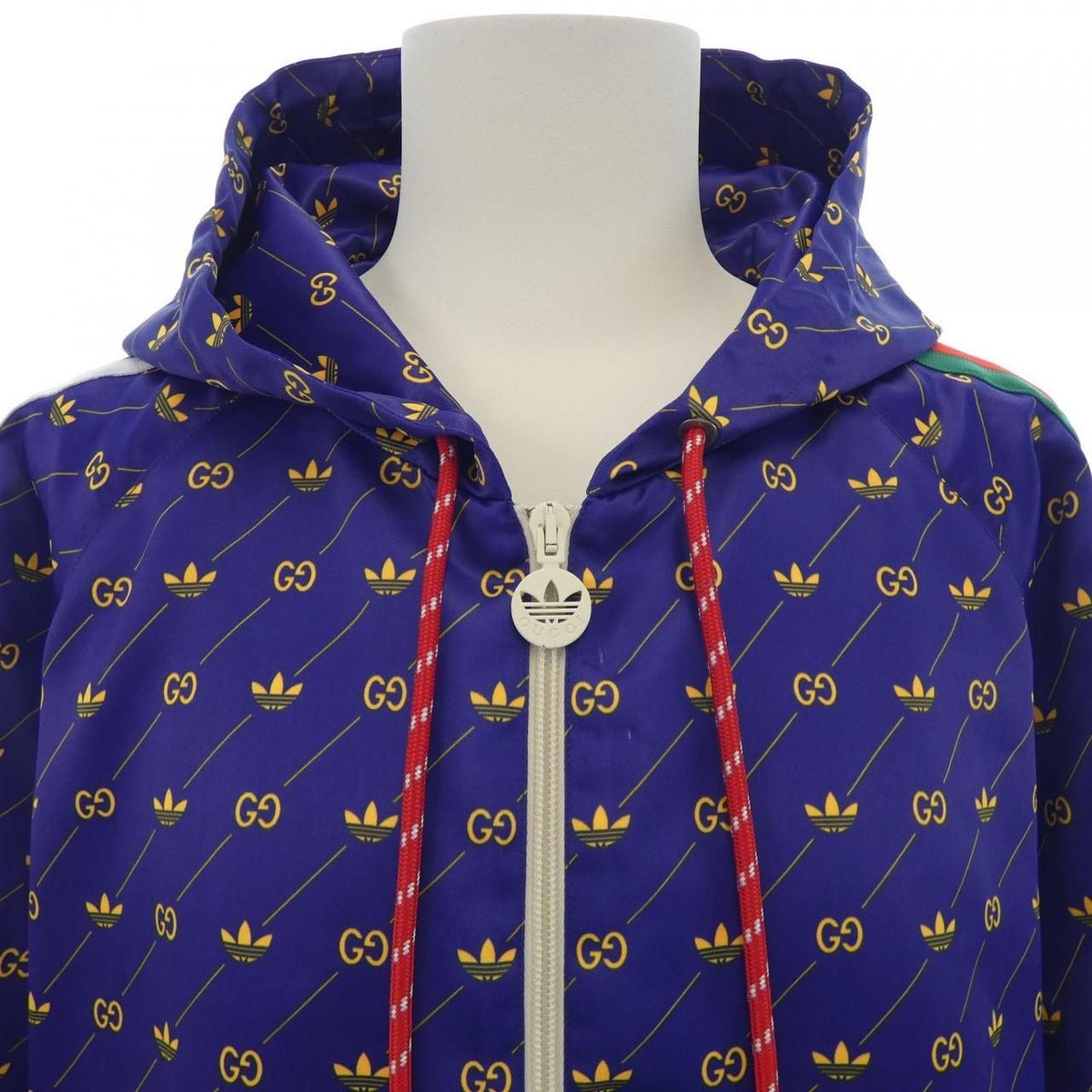 Gucci Adidas Trefoil Print Jacket Zajcz Purple Yellow — view 5