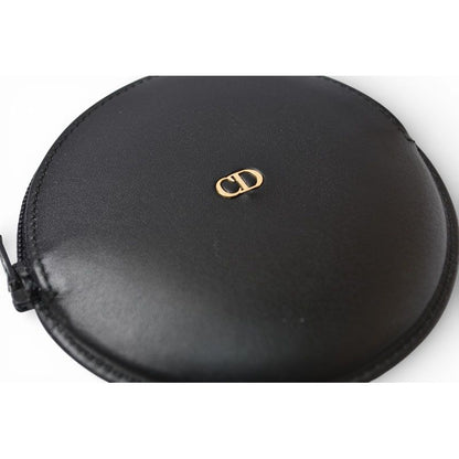 Dior Vintage Coin Purse Wallet Black — view 4