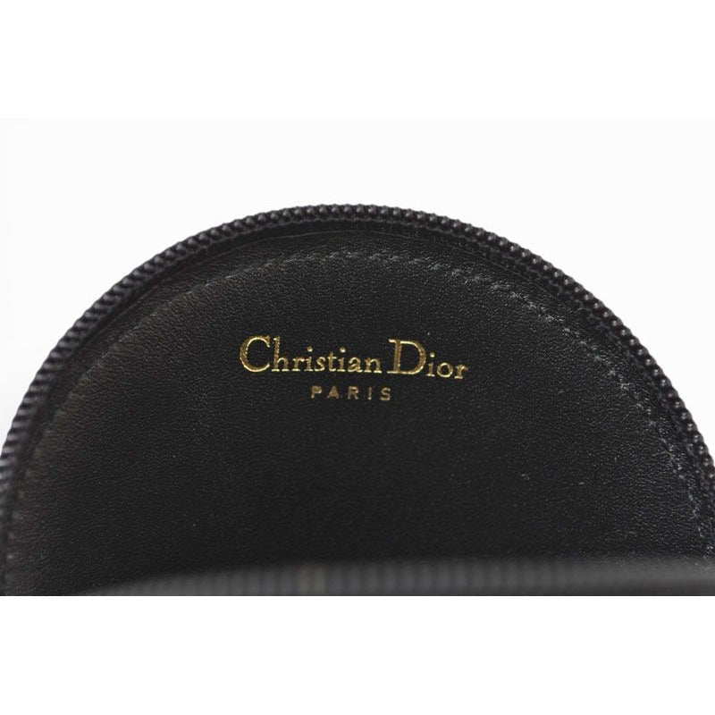 Dior Vintage Coin Purse Wallet Black — view 6