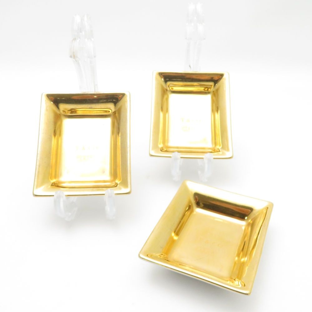 Tiffany & Co. Metallic Vidopoche Logo Small Plates 3 Hat