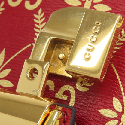 Gucci 524405 Sylvie GG Shoulder Bag Leather Women