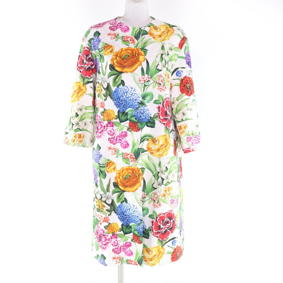Dolce & Gabbana Fsfoa Floral Print Tailored Coat Multi 36