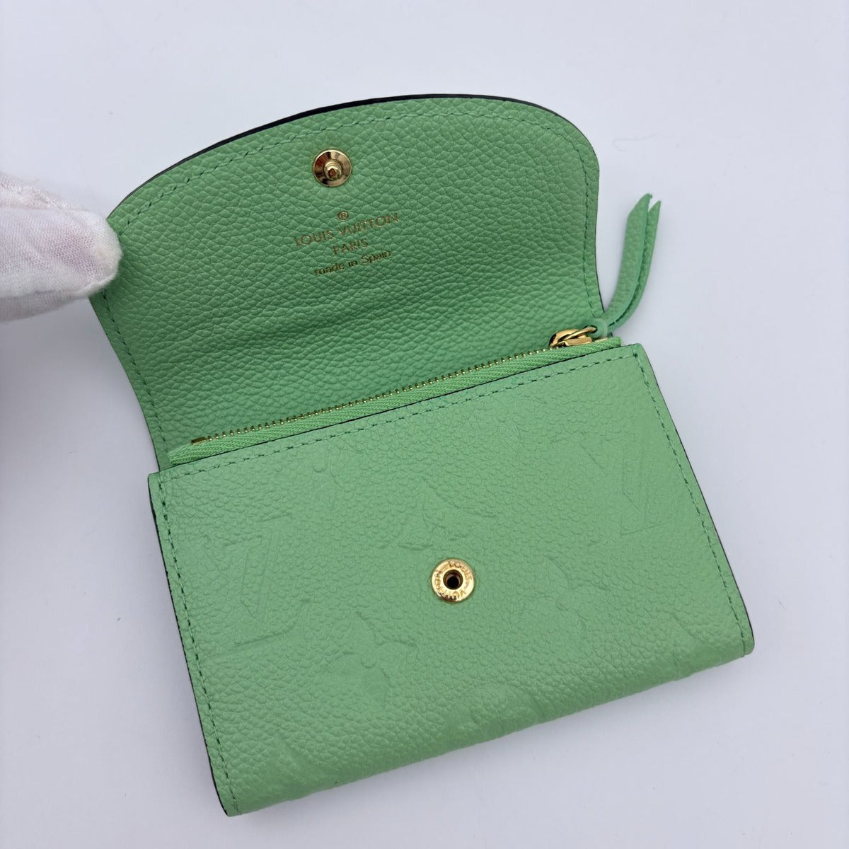 Louis Vuitton Porte-Monnaie Rosalie Rose Poudre Coin Case Empreinte — view 12