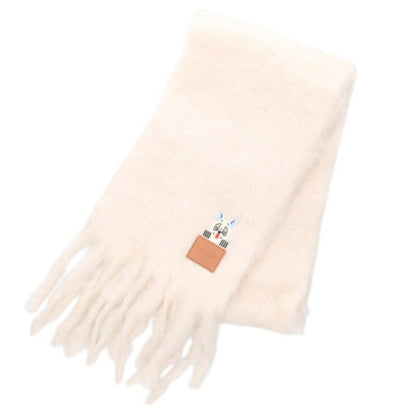 Loewe Louis Wain Logo Patch Mohair Scarf