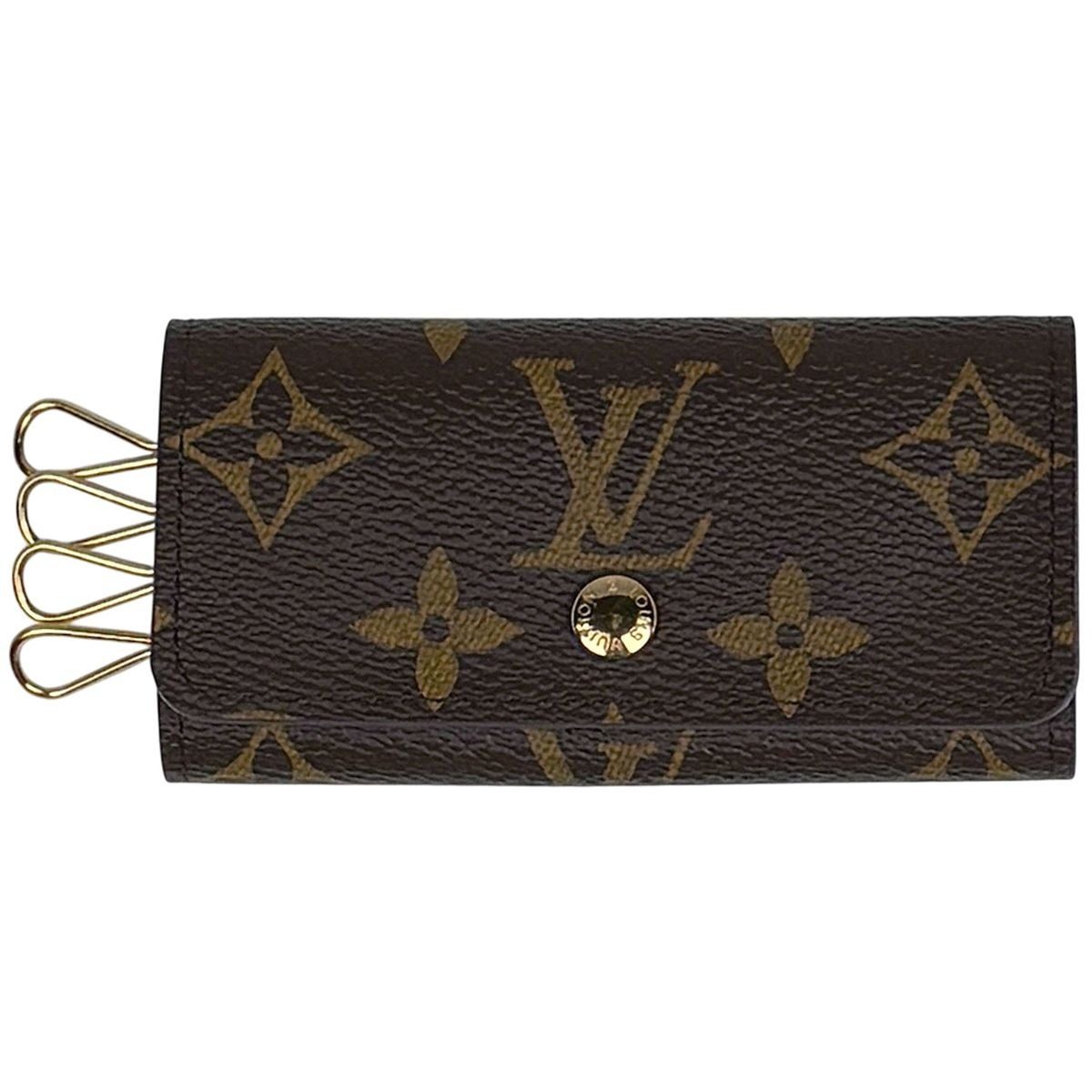 Louis Vuitton Multicles 4 Key Holder Key Hook Key Case Monogram Brown