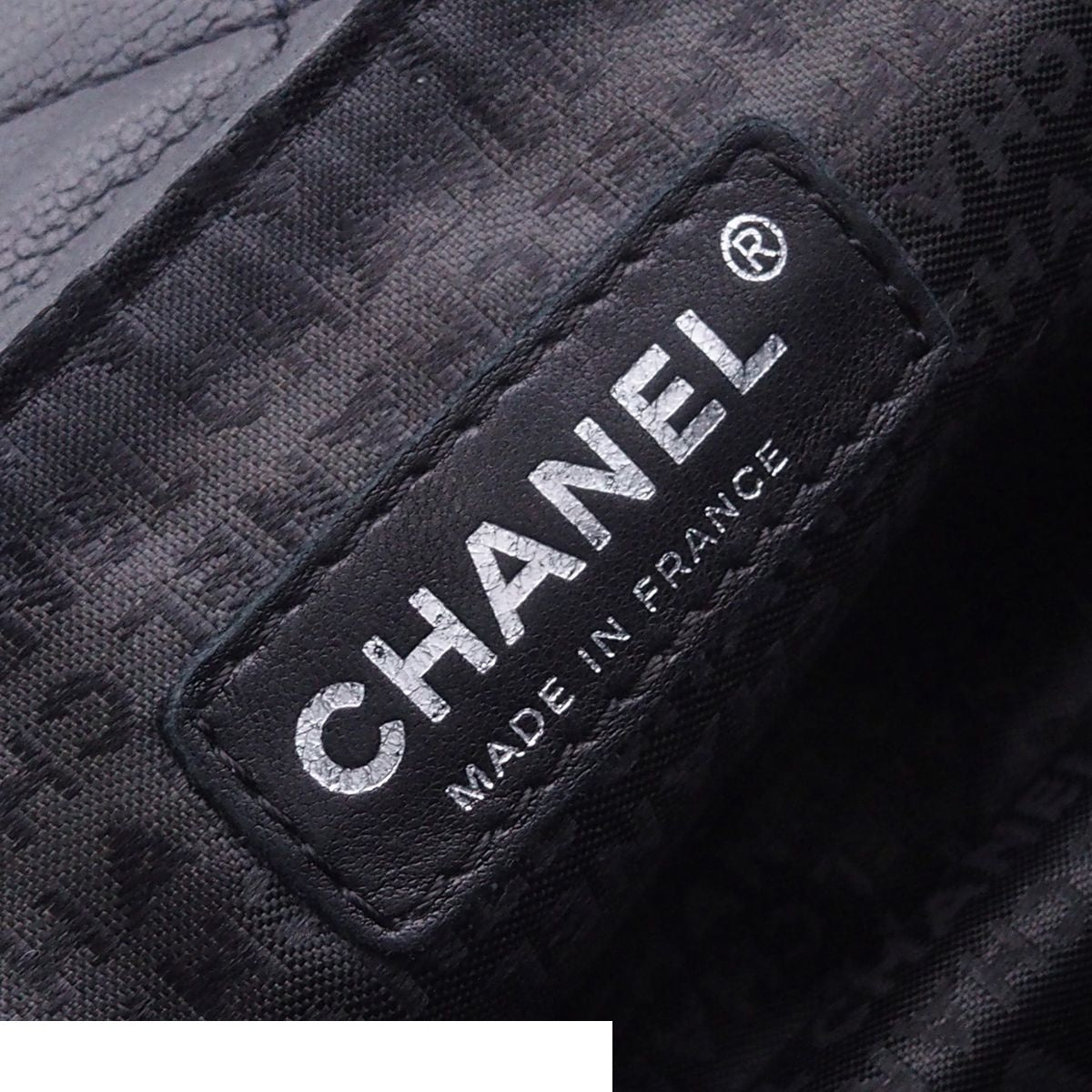 Chanel 2.55 Chain Shoulder Bag Black Silver Leather — view 6