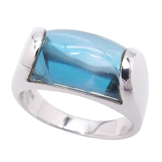 Bvlgari Tronchette Ring Blue White Gold Topaz 18k