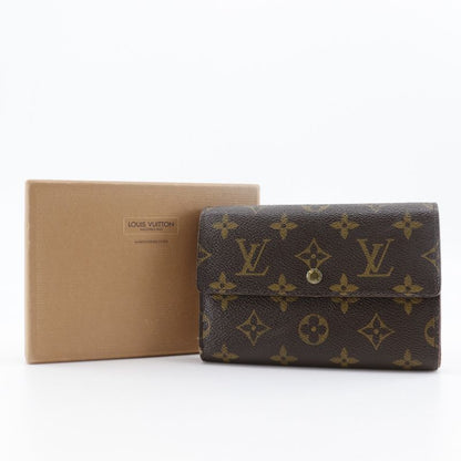 Louis Vuitton Porte Trésor Étui Papier M61202 Monogram Canvas Brown Sp1000