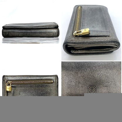 Loewe Fold Wallet Ec22896 Silver Anagram Vintage