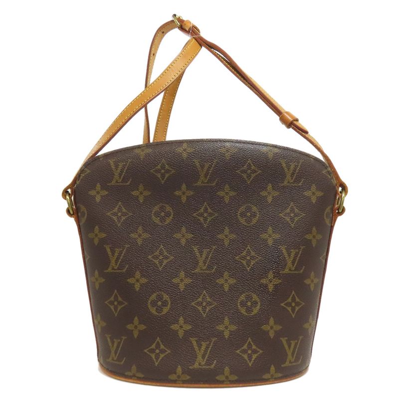 Louis Vuitton M51290 Drouot Shoulder Bag Monogram Canvas Women