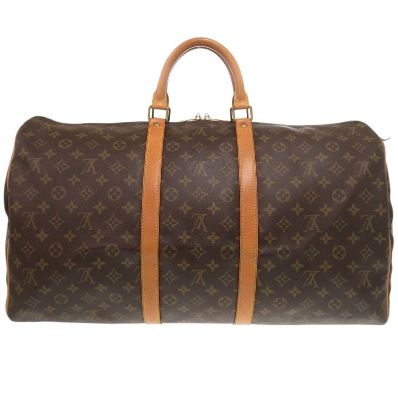 Louis Vuitton Keepall 55 Monogram M41424 Monogram Canvas Brown Boston Bag LV