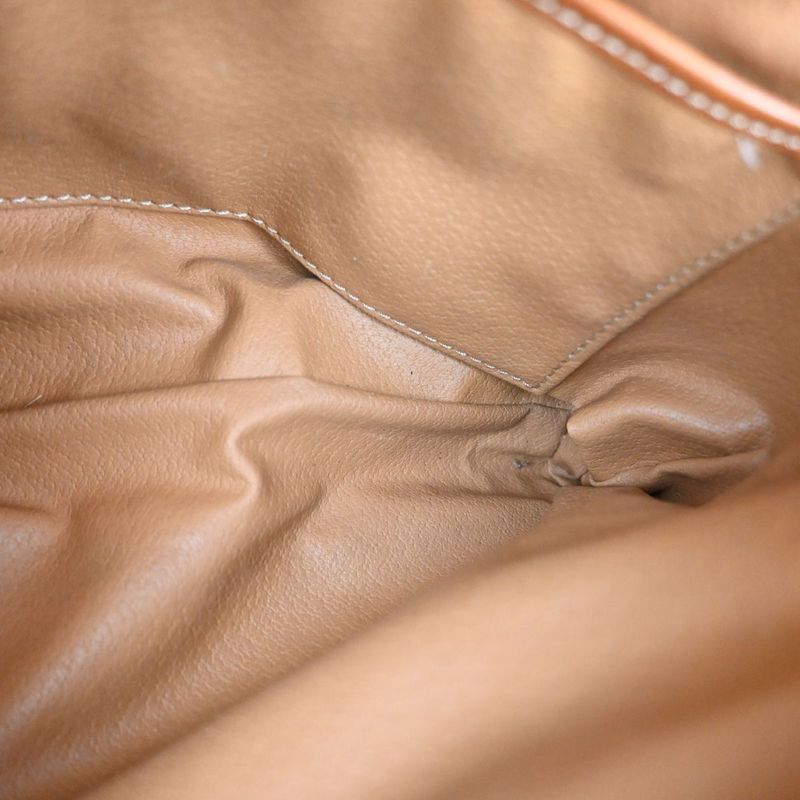 Celine Shoulder Bag Macadam Pattern Brown Leather 04ka747