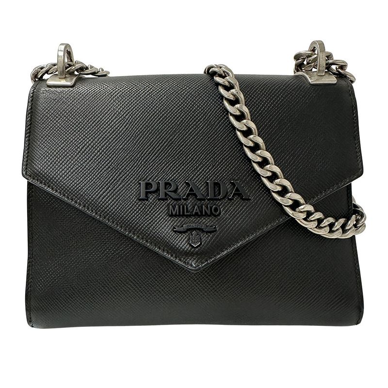 Prada Bag Women's Brand Shoulder Bag Leather Chain Shoulder Black Mini Bag