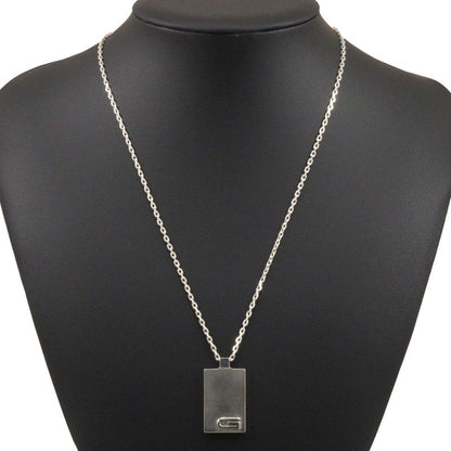 Gucci G Mark Plated Silver 925 Unisex 21.0g Necklace