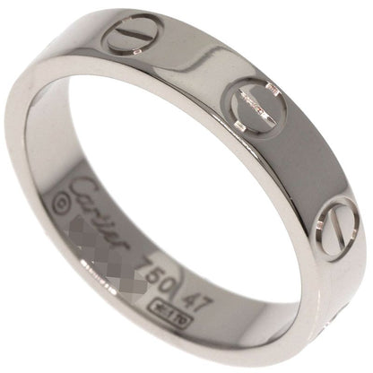 Cartier Mini Love Ring #47 Ring - 18K White Gold Ladies