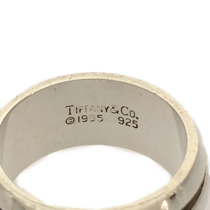 Tiffany & Co Tiffany & Co Grooved Double Line Ring Sv925 Silver Approx Accessory