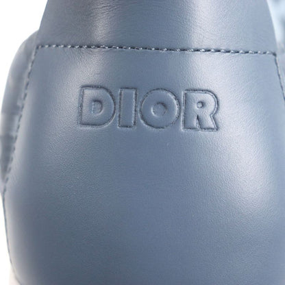  DIOR Homme Nylon Leather Oblique Padet Snow Slipper Slip-on Blue Grey 41 Made