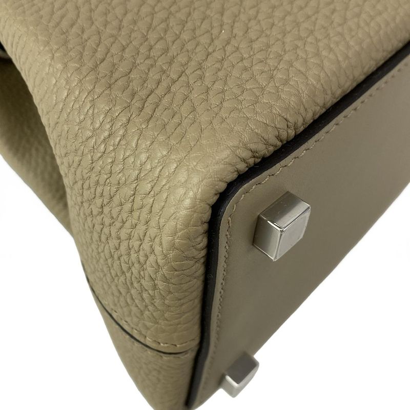 Hermes Handbag Medor Beige Marfa Silver Hardware /2way