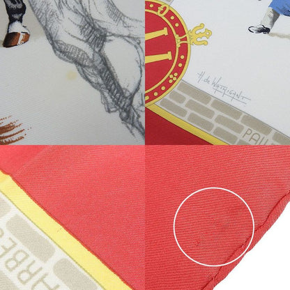 Hermes Scarf Carre90 100% Silk LES Haras Nationaux National Stallion Breeding