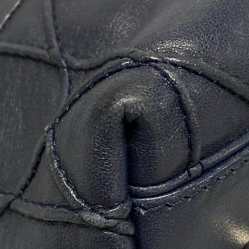 Dior/christian Dior Tote Bag Granville Navy Leather