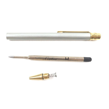 Cartier Santos De Cartier Ballpoint Pen Twist Closure With Engraved Logo
