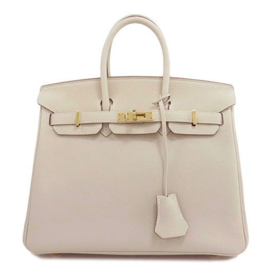 Hermes Birkin 25 Cles Gold Hardware Handbag Togo Women