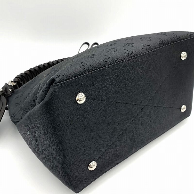 Louis Vuitton Beauvre Hobo M56073 Shoulder Bag With Charm Monogram Mahina Black