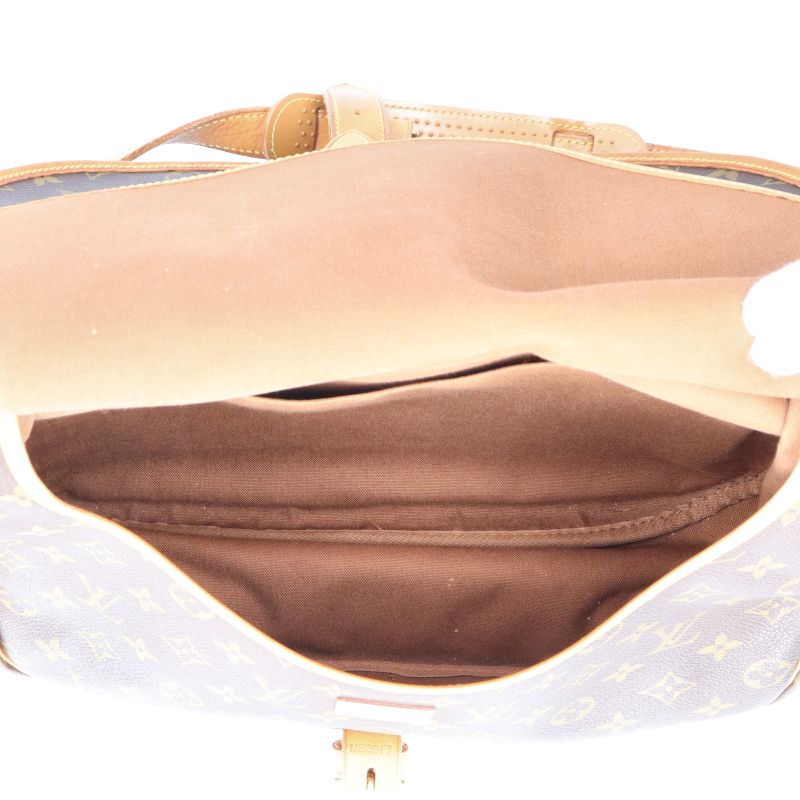 Louis Vuitton Someur 35 M42254 Monogram Women's Shoulder Bag Brown Excellent