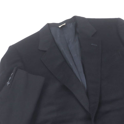 Gucci Vintage 100% Cashmere Single Tailored Jacket With Logo All Over The Back