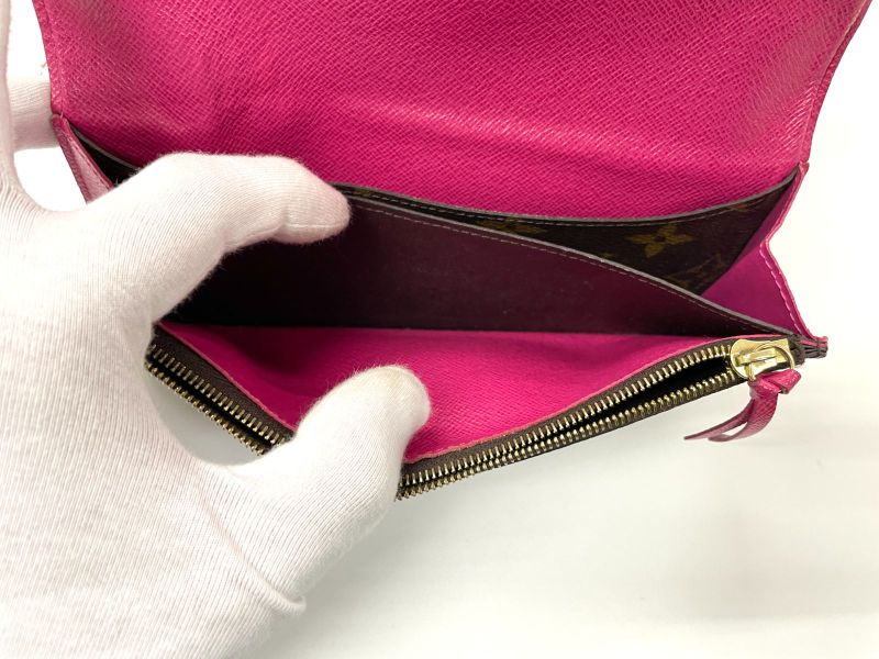 Louis Vuitton Monogram Portefeuille Emilie Zipper Long Wallet M41943 Brown ×