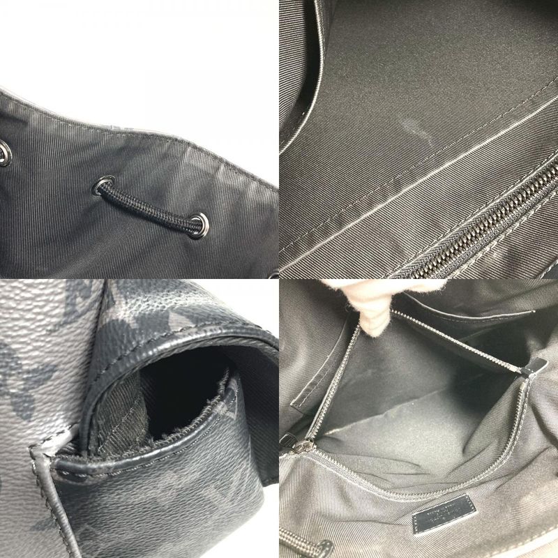 Louis Vuitton Backpack Sac Christopher MM M45419 Monogram Eclipse Canvas Black