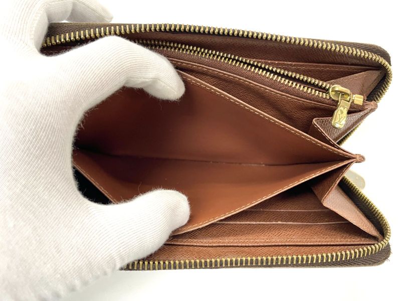 Louis Vuitton Monogram Zippy Wallet Round Zip Long Wallet M60017 Brown Made In