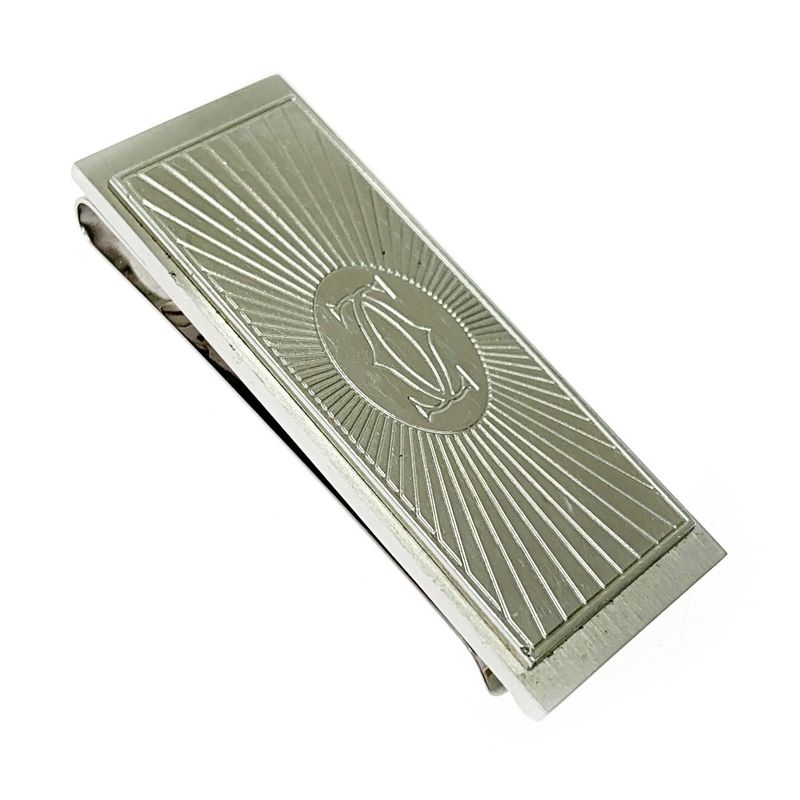 Cartier Stainless Steel C de Cartier Decor Money Clip Silver 360399 Money Clip