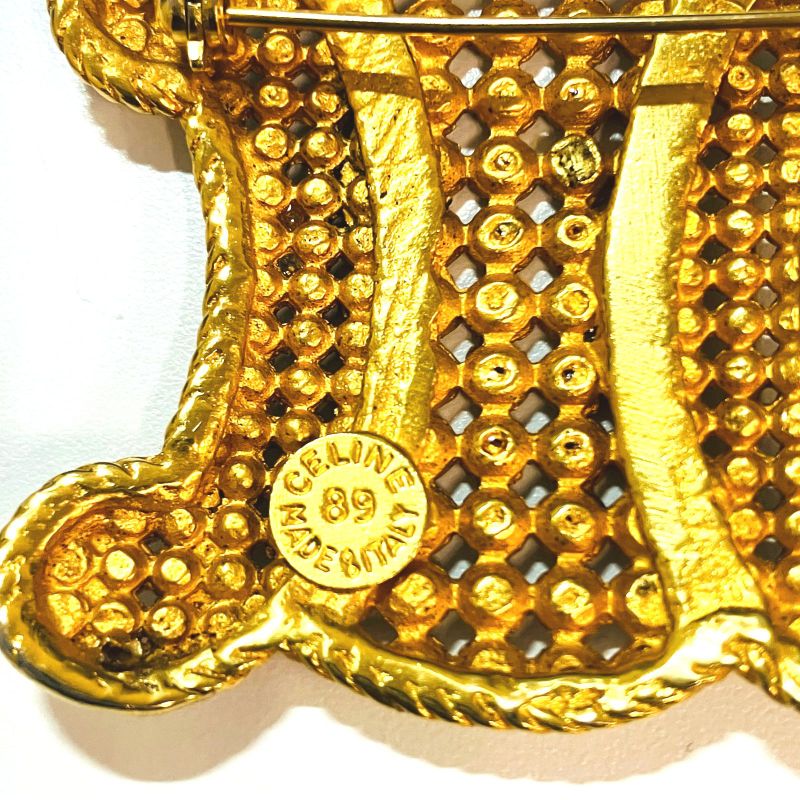 Celine Triomphe Rhinestone Brooch: X2005